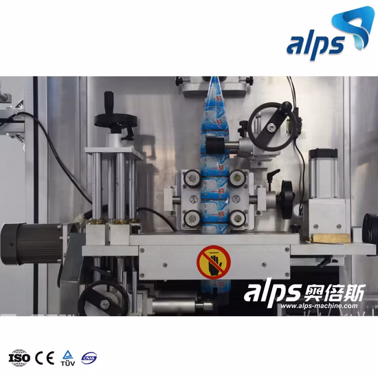 6000bph Automatische Getränkeflaschen-Schrumpfschlauch-Etikettiermaschine mit PVC-Etikett